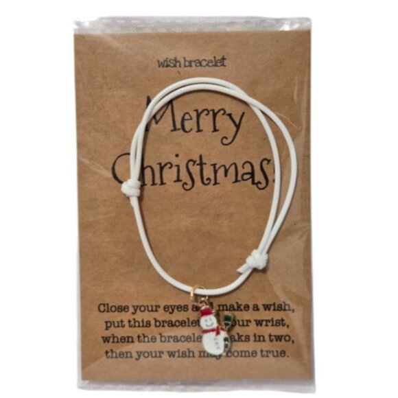 2 Pc. Women Adjustable Christmas Nylon Rope  Wish Bracelet (One Size) NWT - Picture 6 of 7